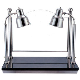 Позолоченная лампа двойника дна мрамора оборудования шведского стола станции лампы грелки еды коммерчески