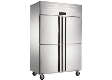 Замораживатель холодильника двойной температуры коммерчески с Темп 4 твердым дверей. Ряд 0~-15°К/8~-10°К