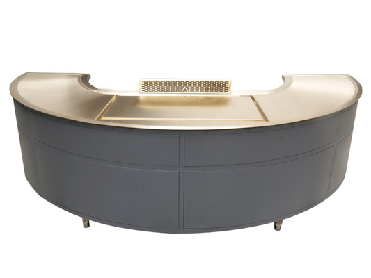 Теппаньяки подгоняет коммерчески поверхность плиты утюга гриля теппаньяки прямоугольника LPG оборудования шведского стола