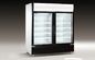 Коммерчески замораживатель холодильника LC-1000M2F, вертикальная витрина с стеклянной дверью