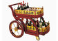 2 полки чернят деревянное оборудование обслуживания вагонетки вина роскошного отеля ликера/напитка комнаты