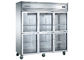 Импортированный компрессор Аспера 6 холодильников кухни двери стекла коммерчески с 4 мобильными рицинусами