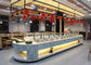 Шведский стол дисплея ссаживая блюда шведского стола оборудования ресторана приспособленный станциями горячий