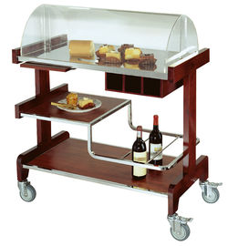 Люкс оборудования обслуживания десерта твердой древесины тележки печенья 910*510*1120mm