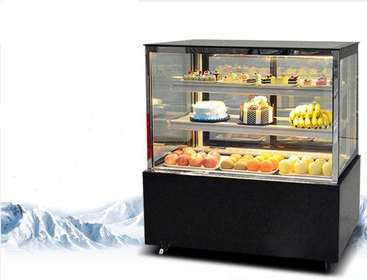 Шкаф для торта Холодильный шкаф-витрина Коммерческий шкаф с воздушным охлаждением Небольшой десертный шкаф для свежих фруктов Вест-Пойнт