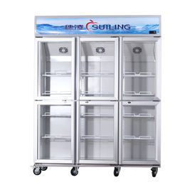 Реклама высокой эффективности компрессор вентиляторной системы охлаждения холодильника двери 6 стекел двойной