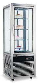 Витрина замораживателя холодильника дисплея торта коммерчески совсем вокруг стеклянной двери