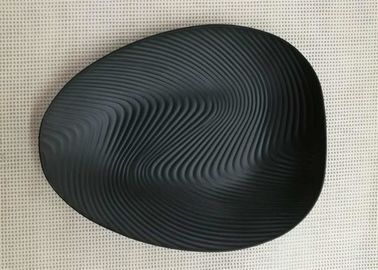 Имитационный Диннерваре фарфора устанавливает корейца - введите финиш в моду пульсации цвета плиты черный