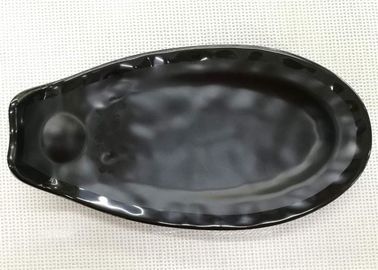 Диннерваре фарфора веса 384г длины 25км устанавливает плиту меламина Шлюпк-формы черную