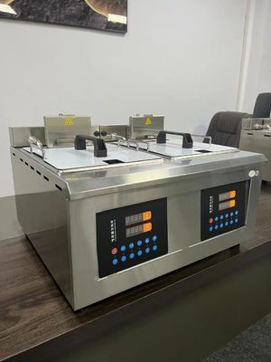 Многофункциональная нержавеющая сталь Deep Fryer Автоматическое подъемное масло Frying Machine Горшок для куриных кусочков Французские картофельные картофели рыба